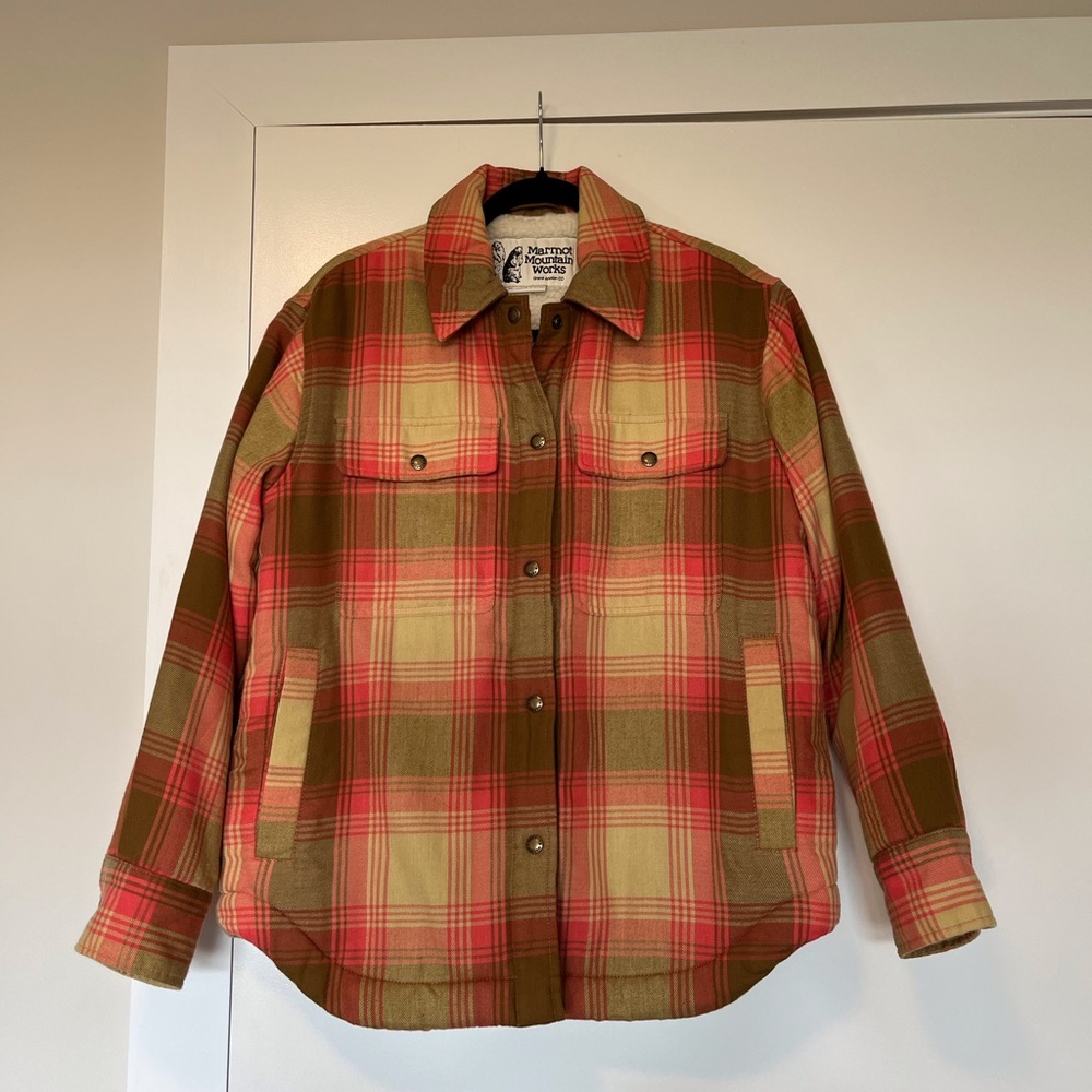 Marmot Mountain Works Women’s Sherpa Lined Flannel Jacket